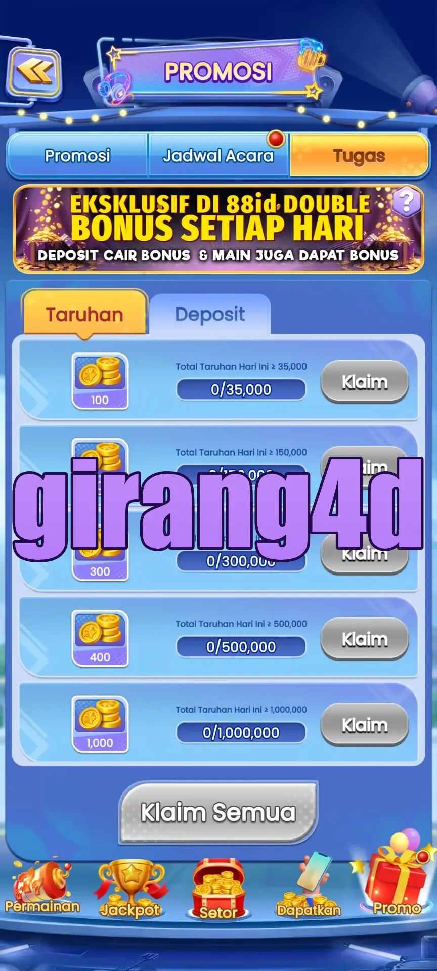 girang4d Tangkapan Layar Resmi APK